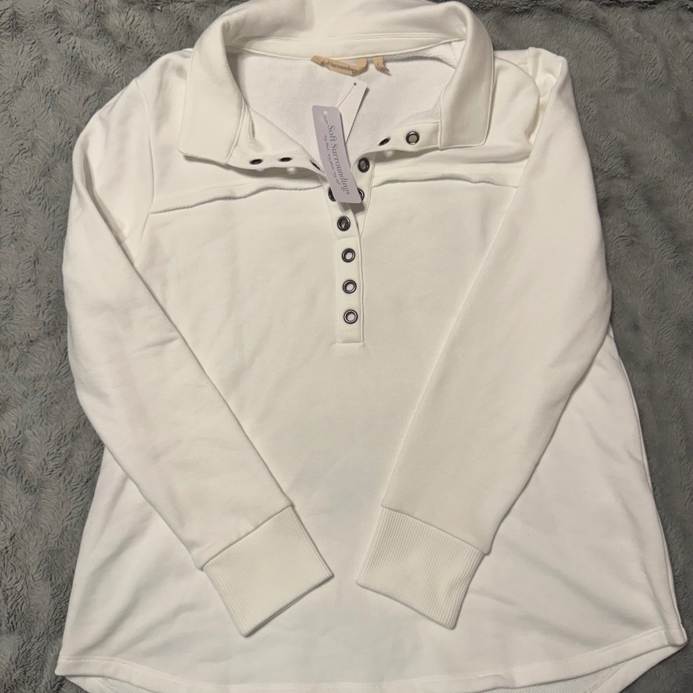 Neera French Terry Tunic • Soft Surroundings • White • L